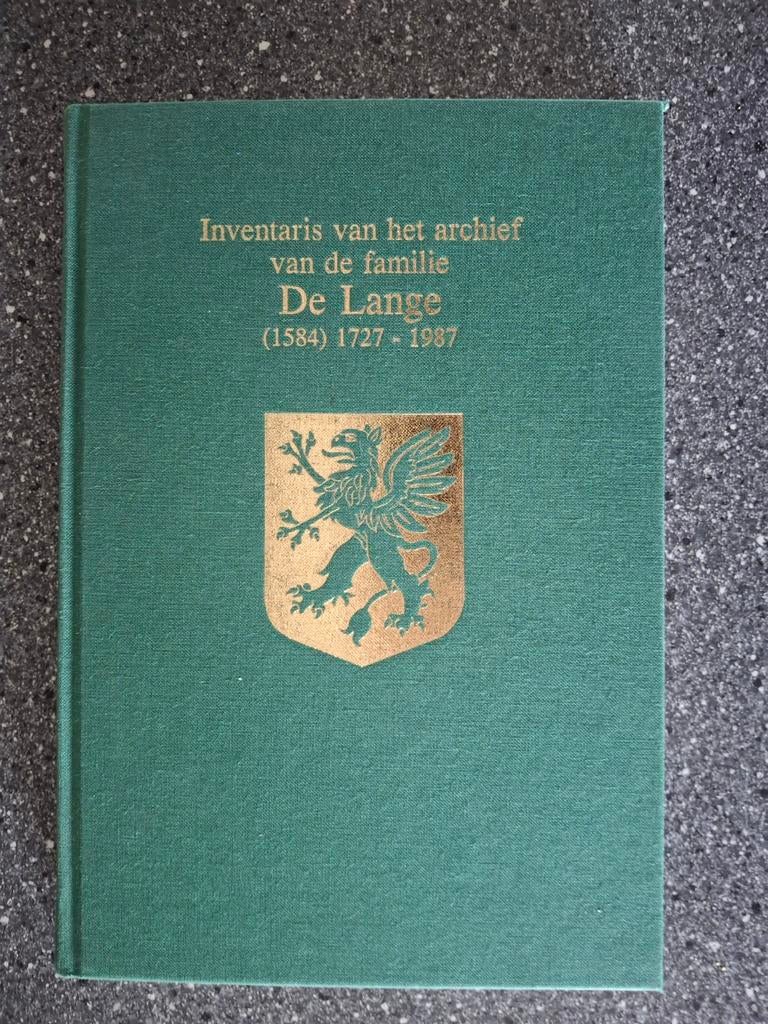 Inventaris archief familie De Lange (1584) 1727 - 1987, Ophalen of Verzenden, 20e eeuw of later, Gelezen