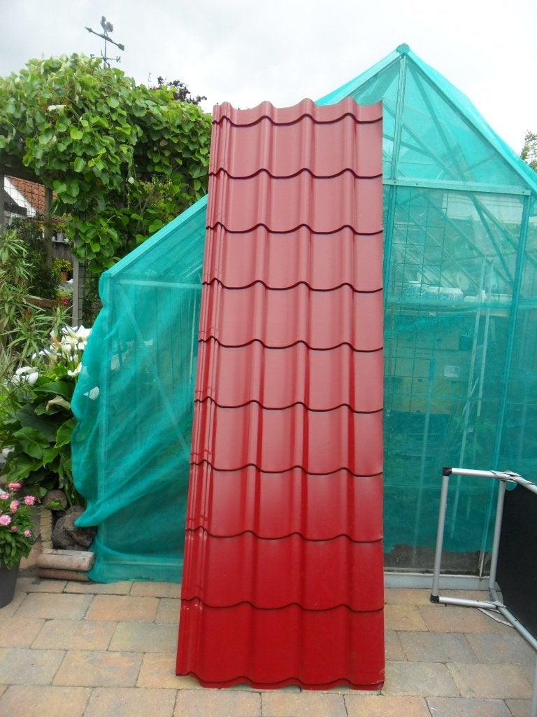 Dakpan profielplaat – rood (1), Nieuw, Minder dan 5 m², Metaal, Rood