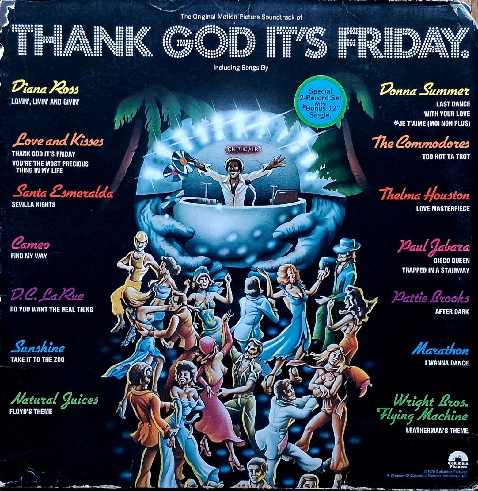 Thank God It's Friday OST – 2LP + Bonus 12" Maxi-Single Viny, Gebruikt, Pop, Ophalen of Verzenden, Dubbel-LP