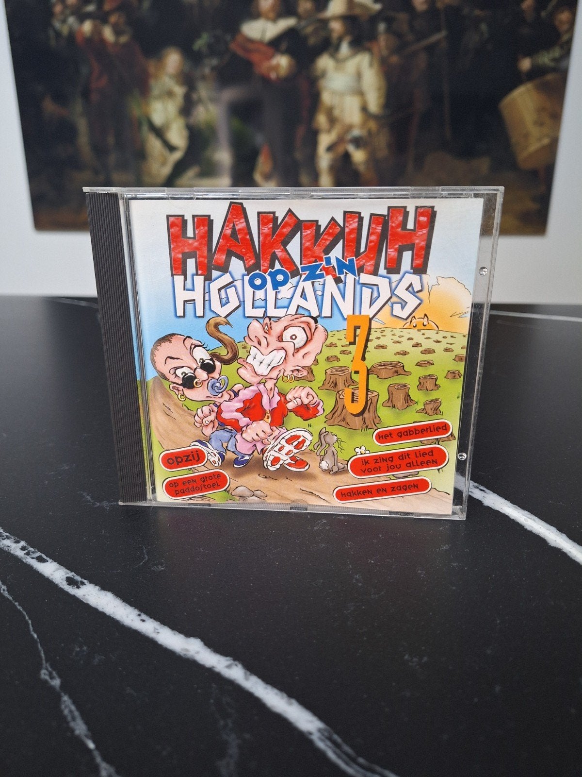 Hakkuh op z'n Hollands 3 CD - In nette staat, Inclusief boekje, Gebruikt, Ophalen of Verzenden, Dance Populair