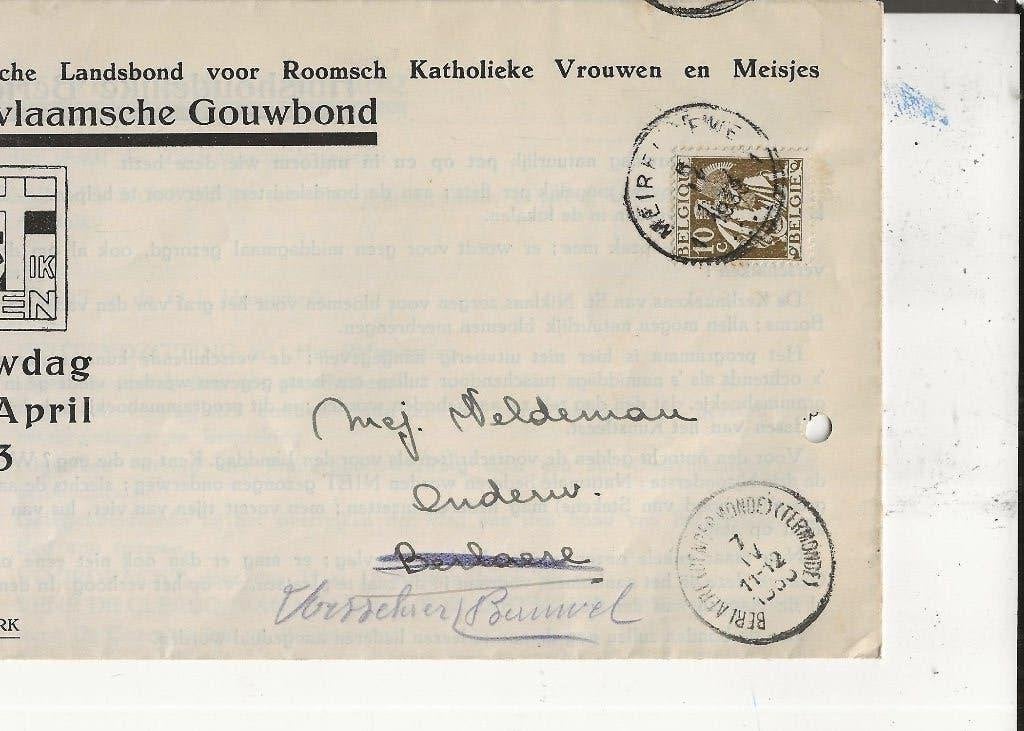 Sint-Niklaas-Waag Gouwdag 1933 op Beloken Paschen, Verzamelen, Ansichtkaarten | Themakaarten, Ophalen of Verzenden, 1920 tot 1940