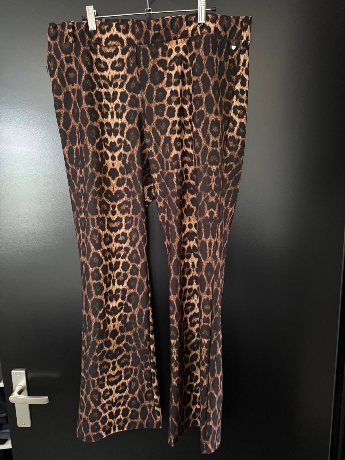 Leopardprint broek en blazer set - Maat L, Bruin, Maat 42/44 (L), Ophalen of Verzenden, Zo goed als nieuw