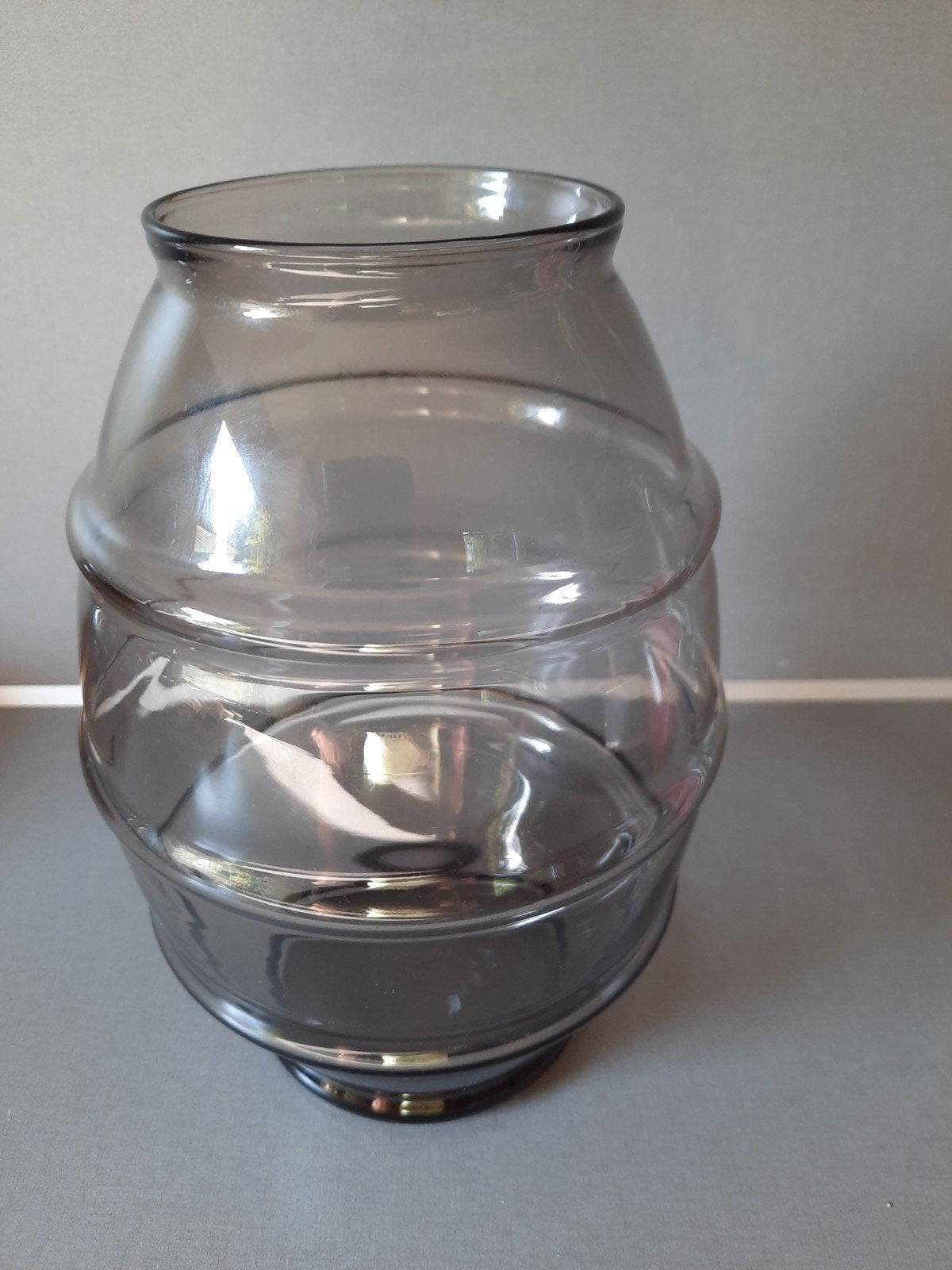 Leerdam Copier vaas 'tonnetje' - 21 cm hoog, Ophalen of Verzenden