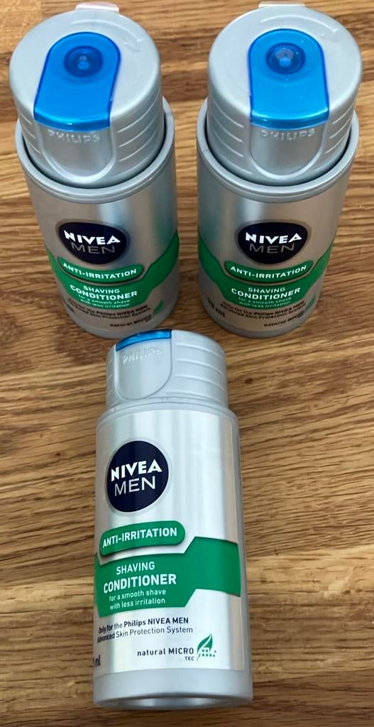 3 Nivea Coolskin shaving conditioner, Ophalen of Verzenden, Nieuw, Gehele gezicht, Verzorging