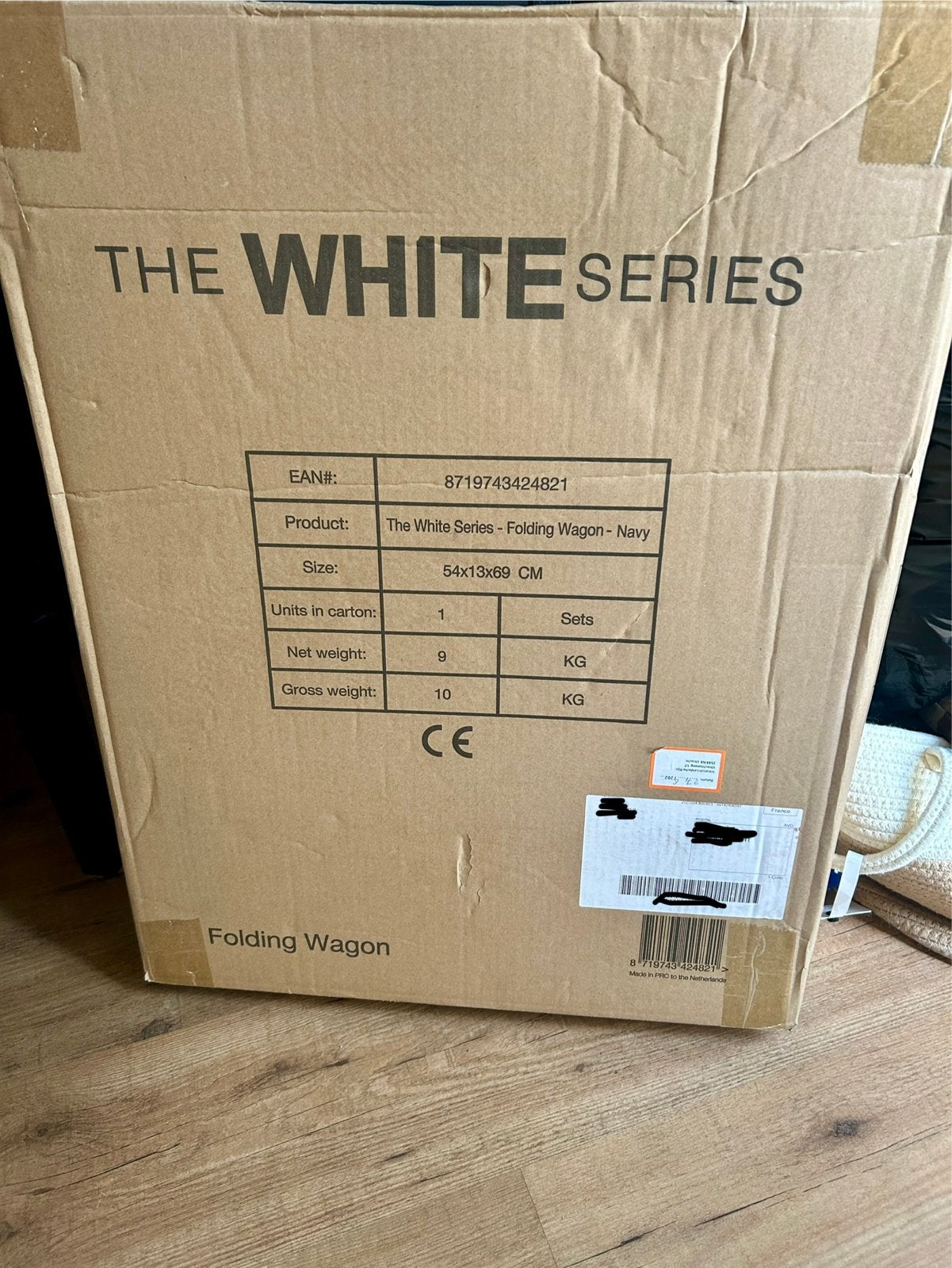 The White Series Opvouwbare bolderkar - Navy, Ophalen of Verzenden, Nieuw, Overige typen