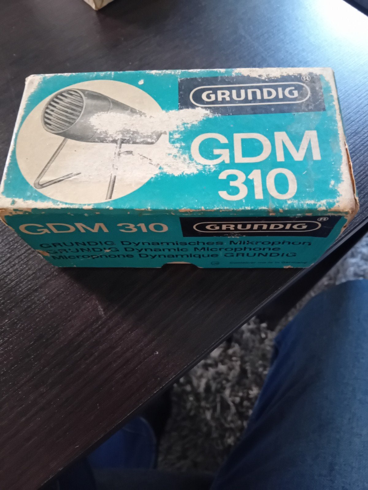 Vintage Grundig GDM 310 Dynamische Microfoon, Ophalen of Verzenden, Gebruikt, Overige typen
