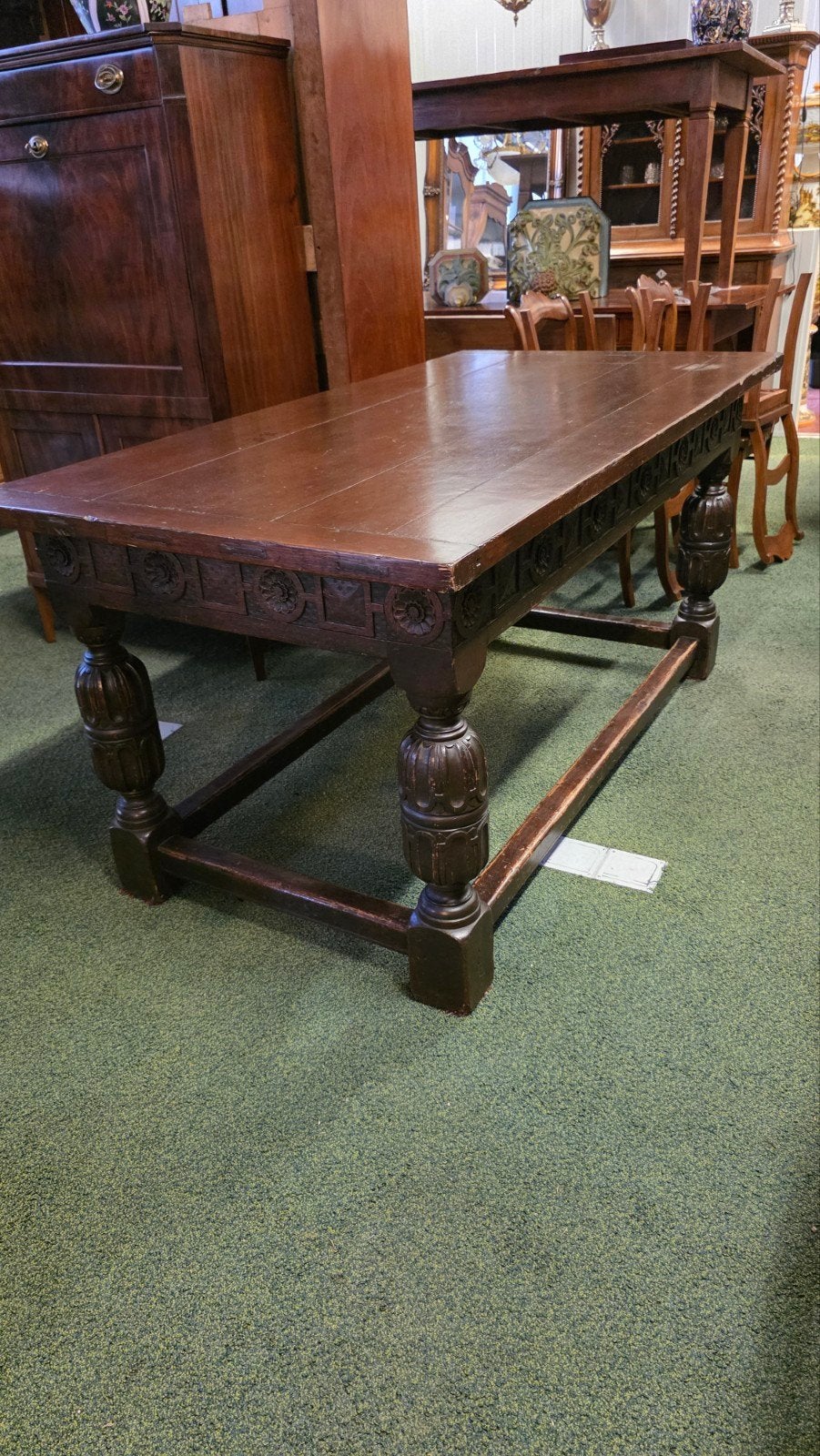 subliem mooie Engelse antieke refectory tafel, Antiek en Kunst, Ophalen