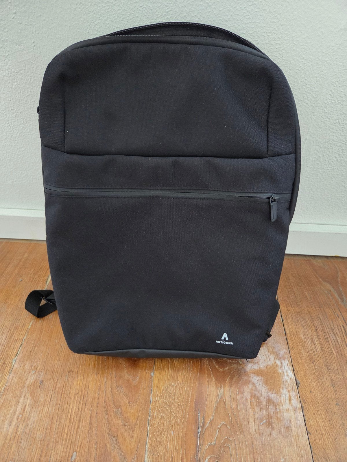 Zwarte rugzak met laptopvak - zo goed als nieuw, Ophalen of Verzenden, Zo goed als nieuw, 25 tot 40 cm, Overige merken