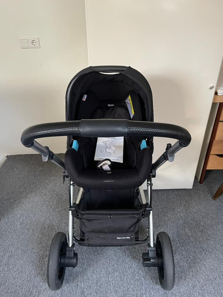 Kinderwagen met alle toebehoren, Verstelbare duwstang, Zo goed als nieuw, Ophalen, Kinderwagen