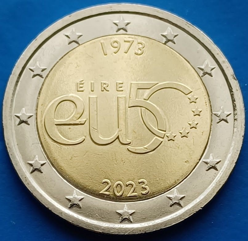 Ierland 2 Euro "50 Jaar EU-lid" 2023 UNC, Postzegels en Munten, Munten | Europa | Euromunten, Verzenden, Ierland, 2 euro, Losse munt