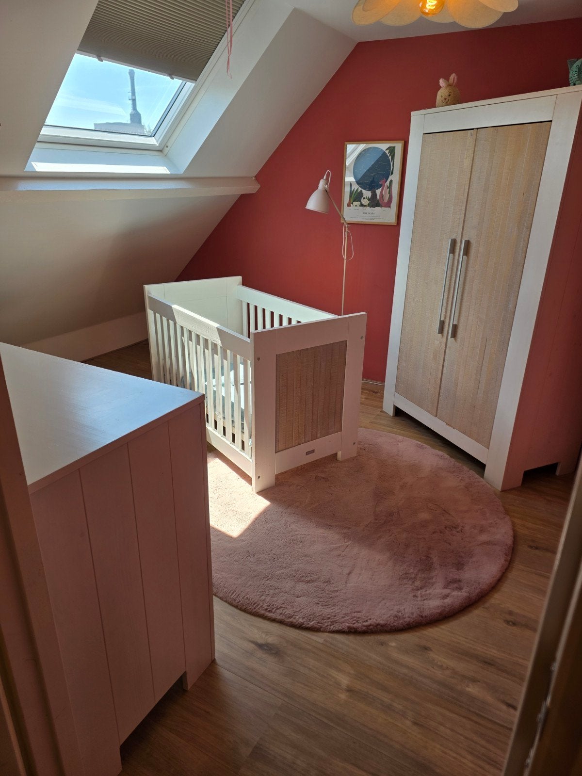 Complete Bopita babykamer: Ledikant, kledingkast en commode, Ophalen, Gebruikt, Jongetje of Meisje