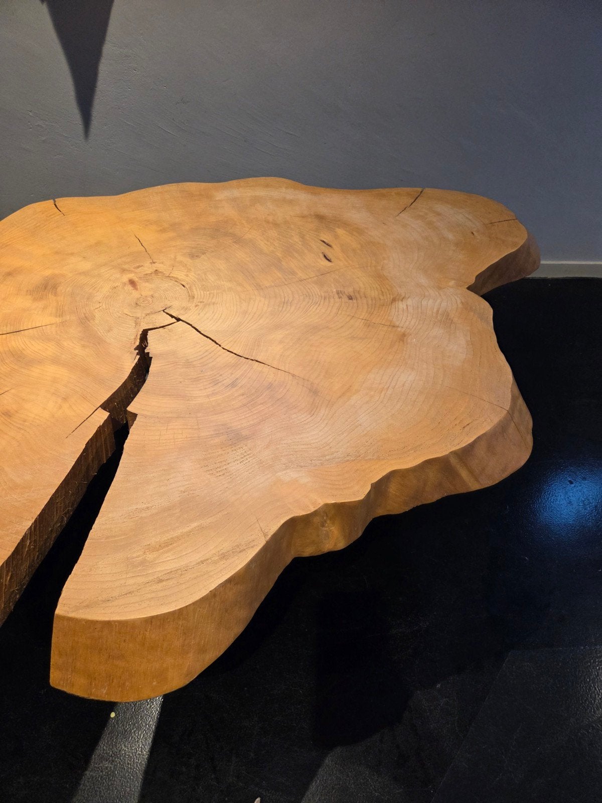 salontafel / boomstamtafel, Ophalen, Zo goed als nieuw, Rechthoekig, 50 tot 100 cm