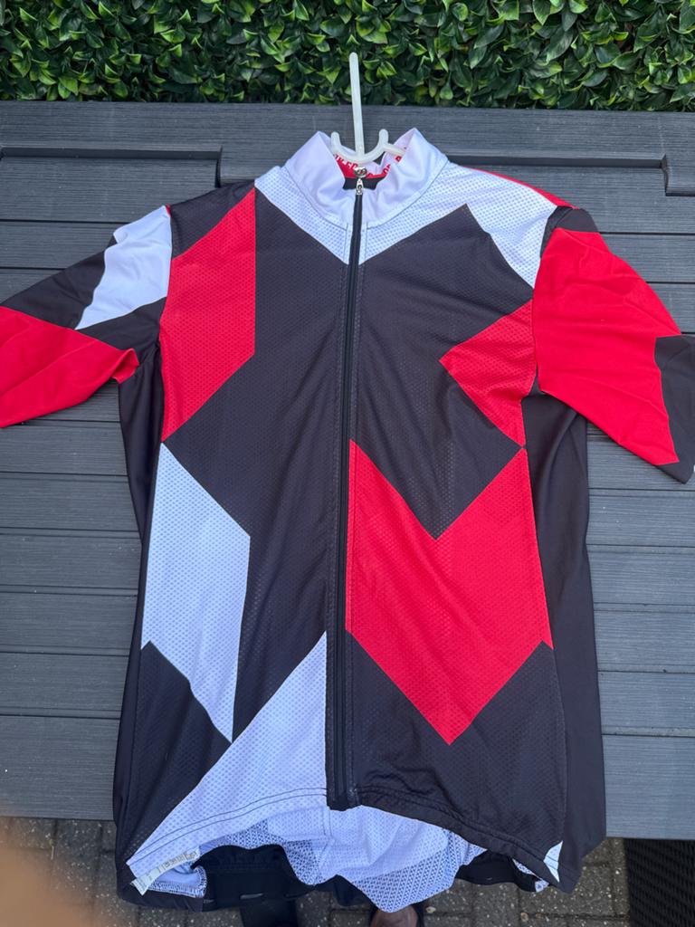 Assos Fiets Shirt XLG (XXL) - Zwart/Rood/Wit, Ophalen of Verzenden, Zo goed als nieuw