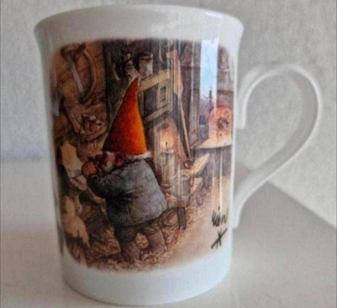 Douwe Egberts Beker David de Kabouter, Ophalen of Verzenden, Zo goed als nieuw, Overige stijlen, Kop(pen) en/of Schotel(s)