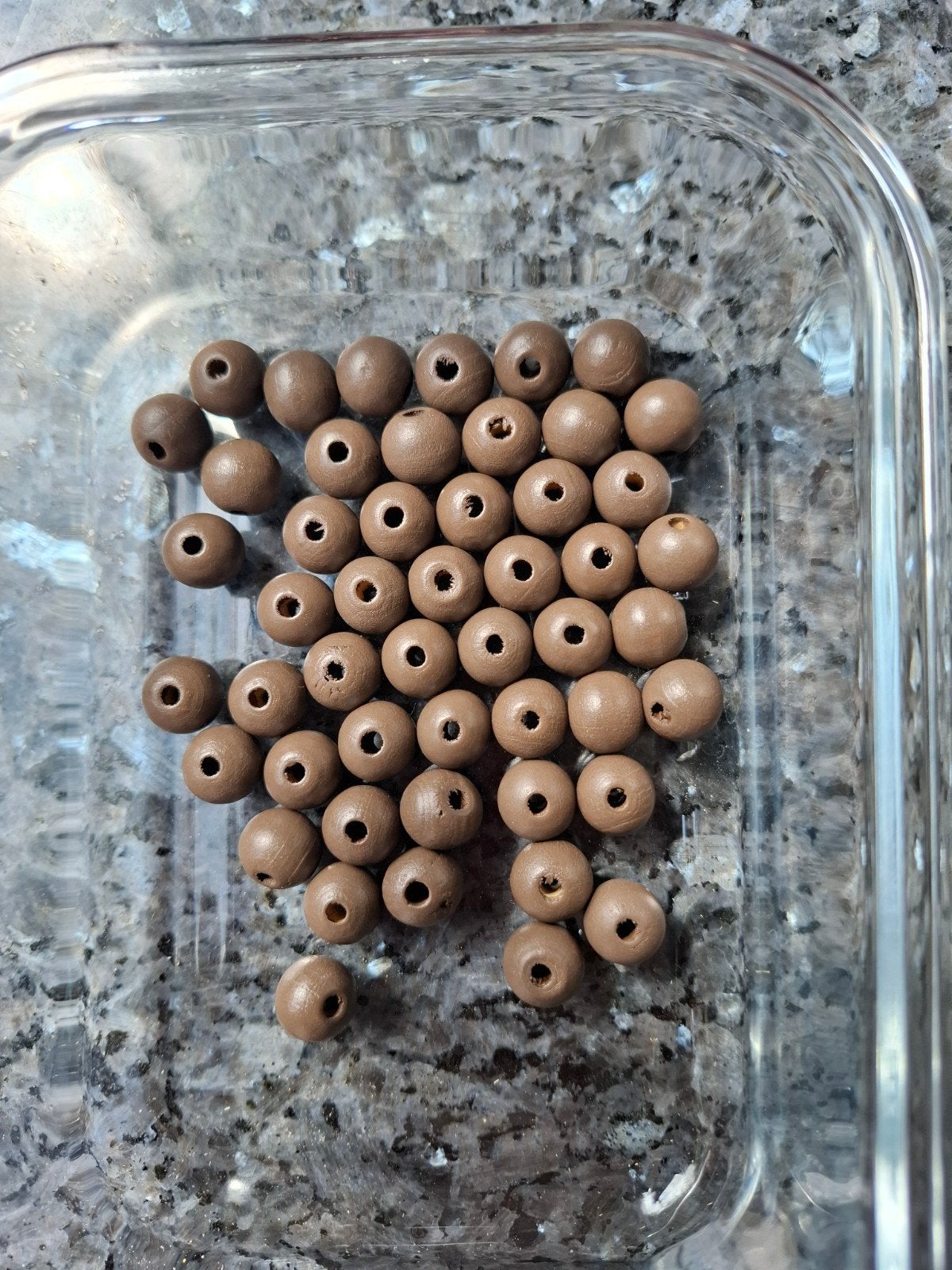 50 Bruine Houten Kralen 10 mm, Ophalen of Verzenden