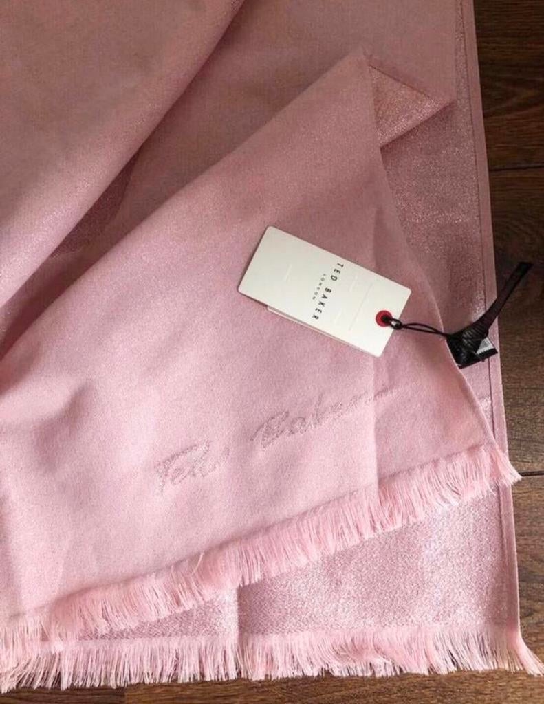 Ted Baker ; nieuwe roze sjaal, Verzenden, Nieuw, Maat 42/44 (L), Sjaal