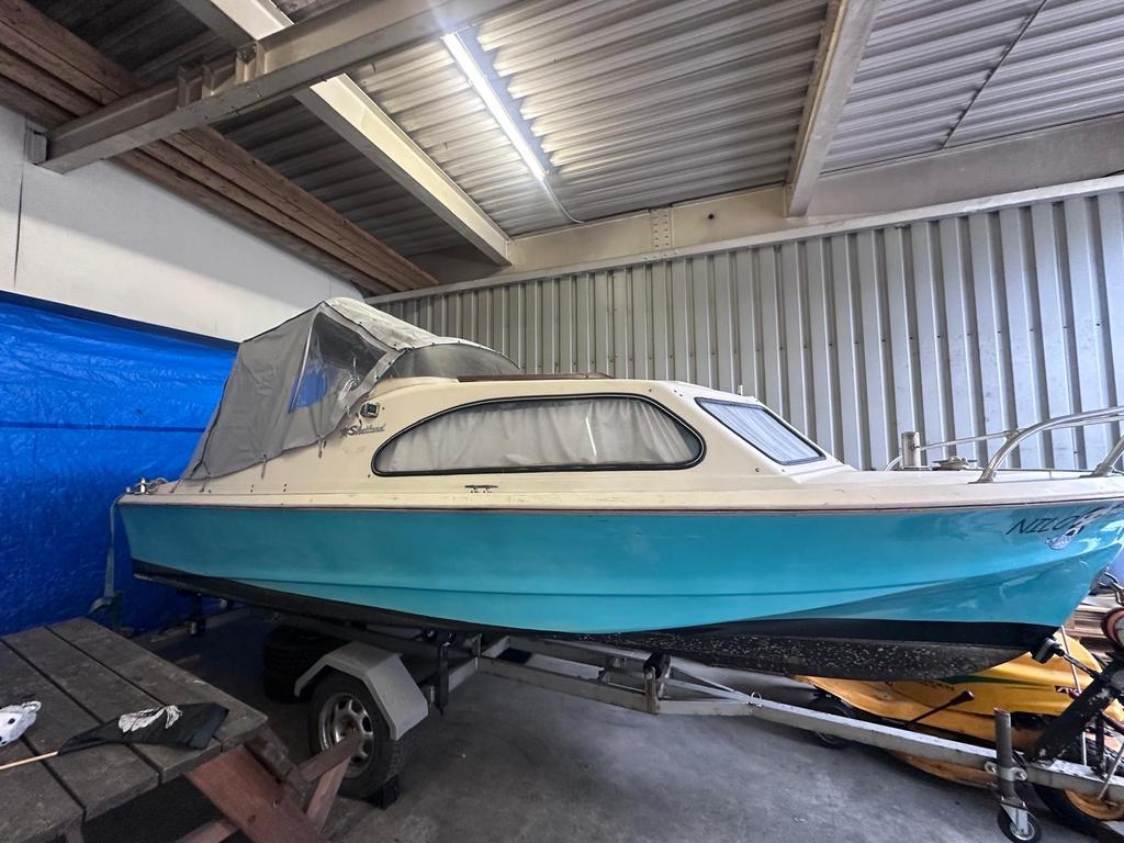 Shetland 535 met 8pk Yamaha 2-takt en trailer, Ophalen, Gebruikt