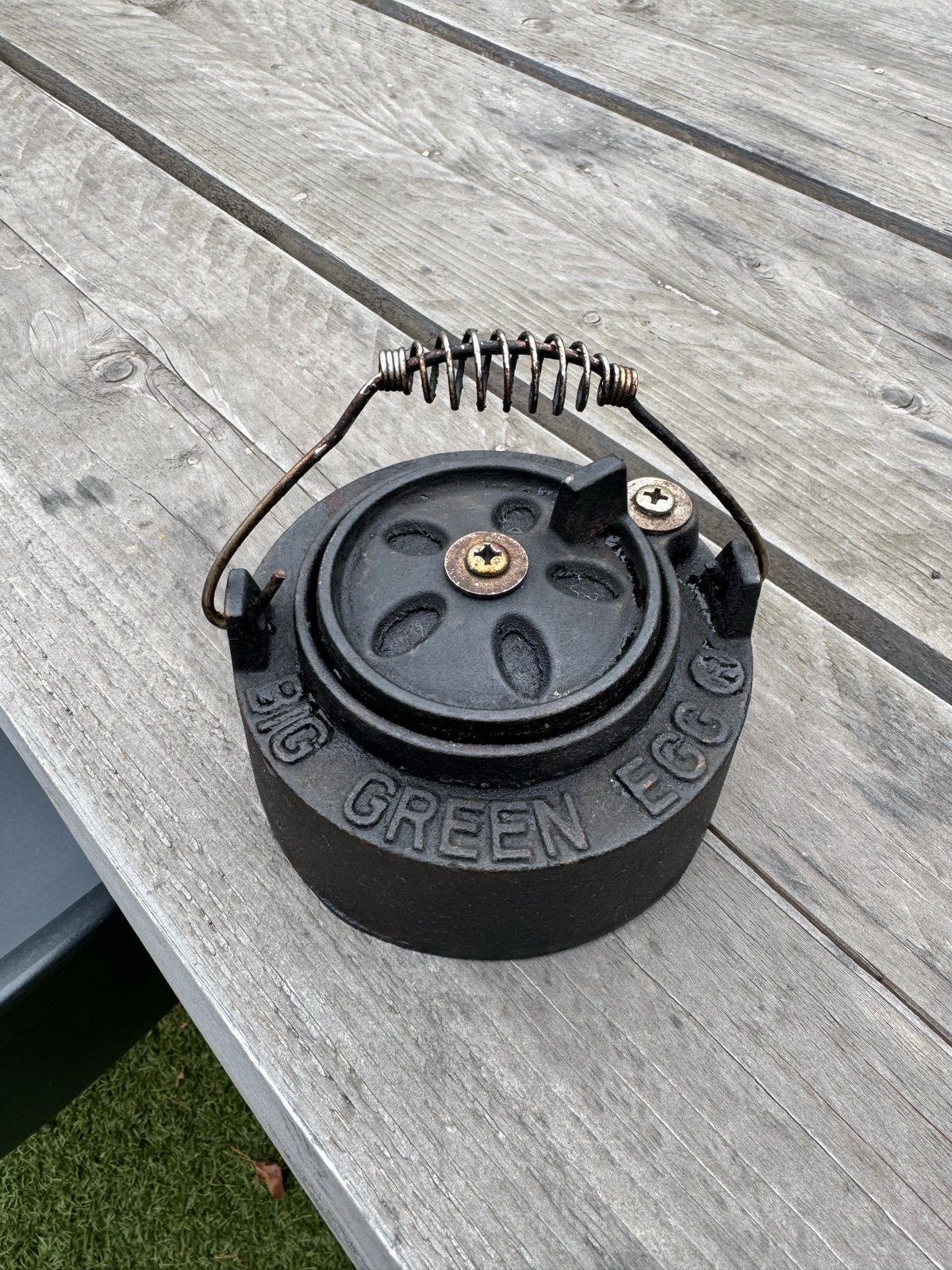Big GreenEgg margrietschijf Small/Minimax, Ophalen, Gebruikt