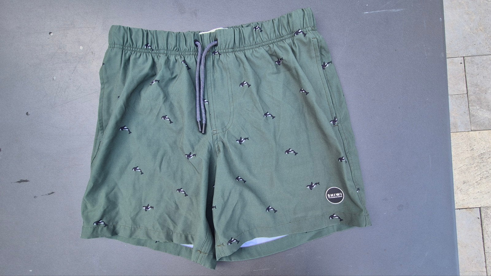 Shiwi zwembroek maat S met orka print, Shiwi, Ophalen of Verzenden, Zwemshort, Groen
