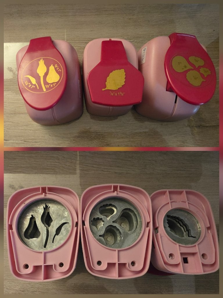 3 Joy craft Blossoms ponzen, Roze, Zo goed als nieuw, Overige materialen, Overige merken