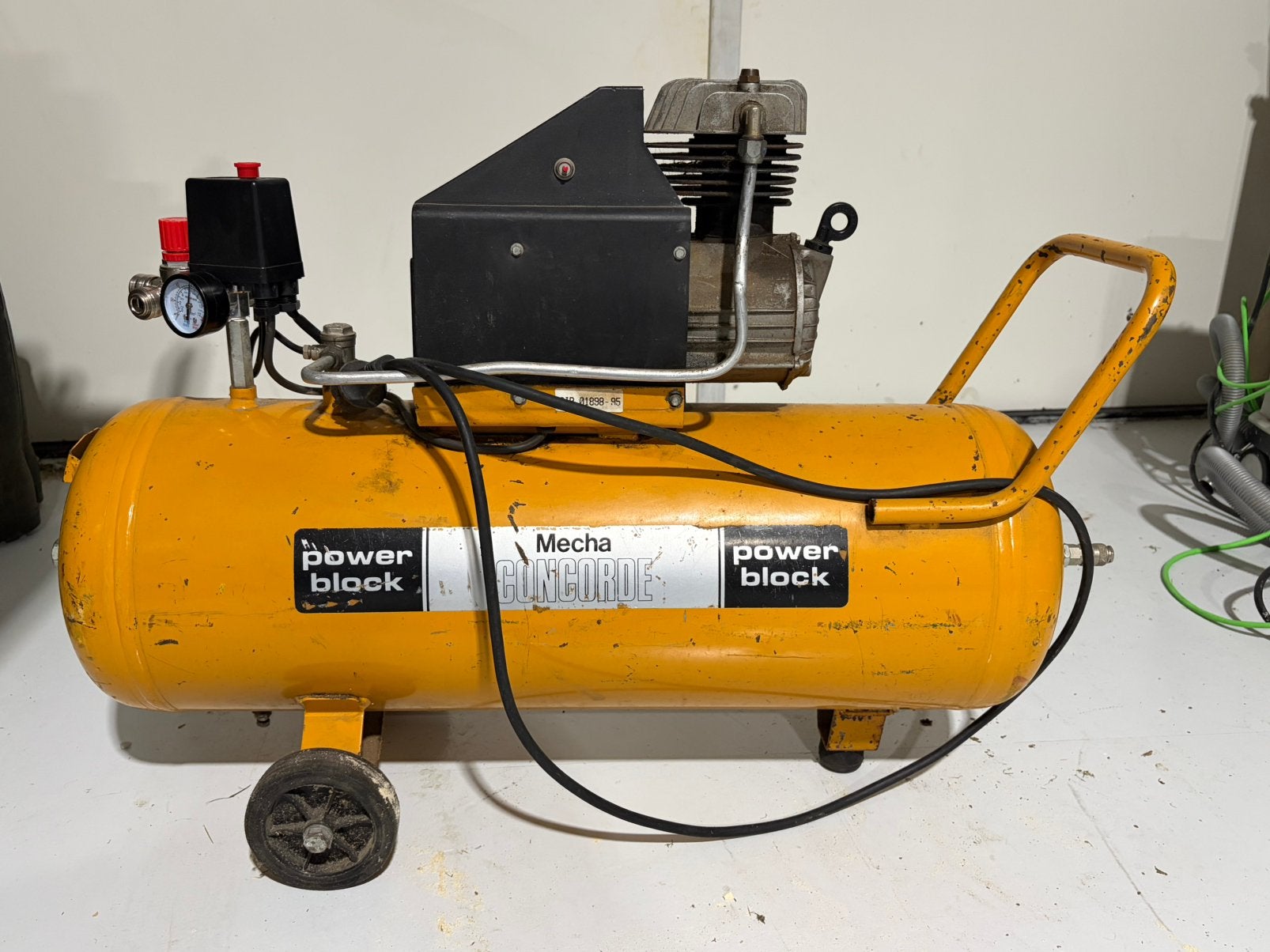 Mecha Concorde PowerBlock 50 liter compressor, 25 tot 100 liter, Ophalen, 200 tot 400 liter/min