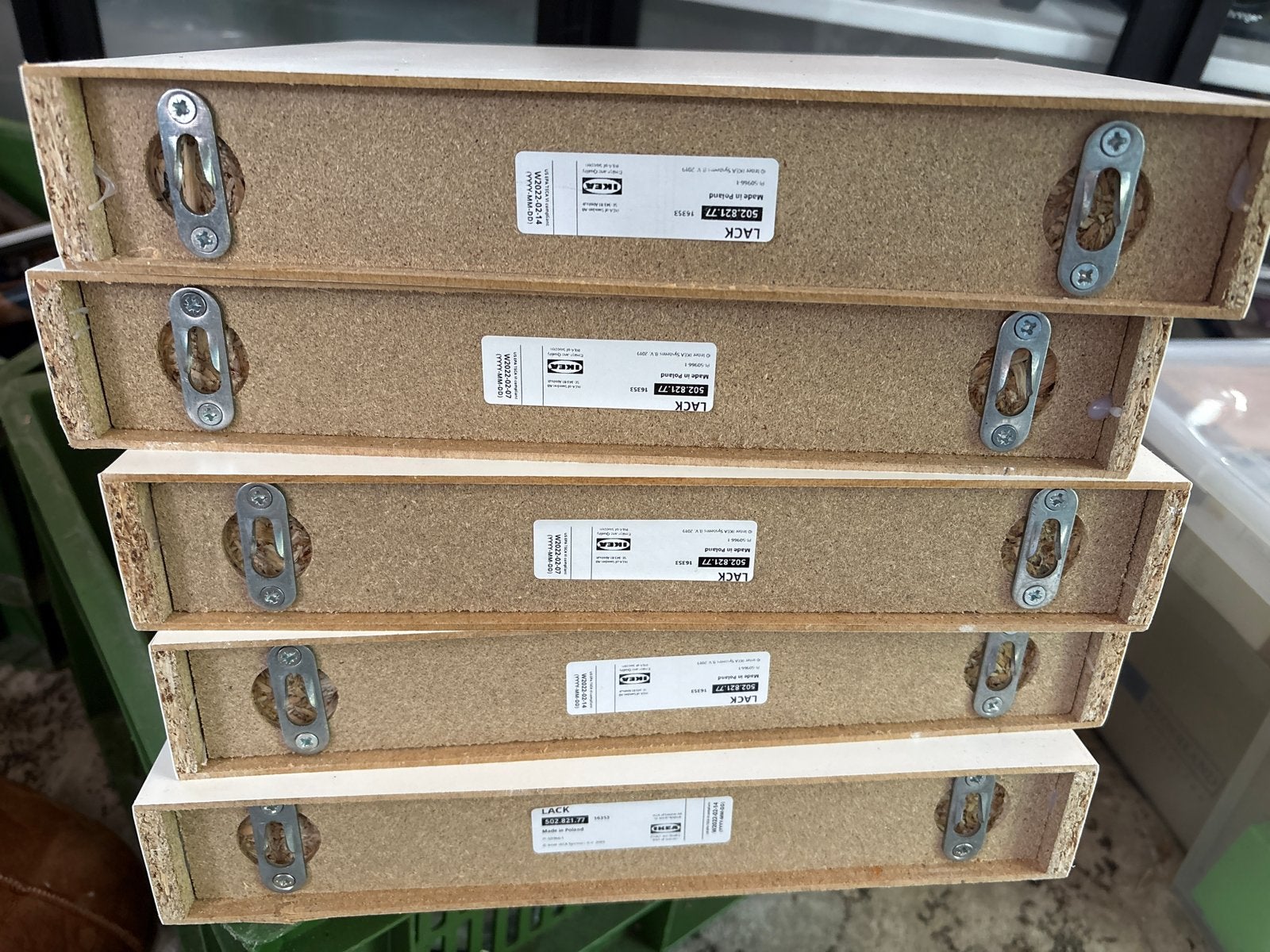 5x IKEA LACK wandplank wit - Zo goed als nieuw, Ophalen, Zo goed als nieuw
