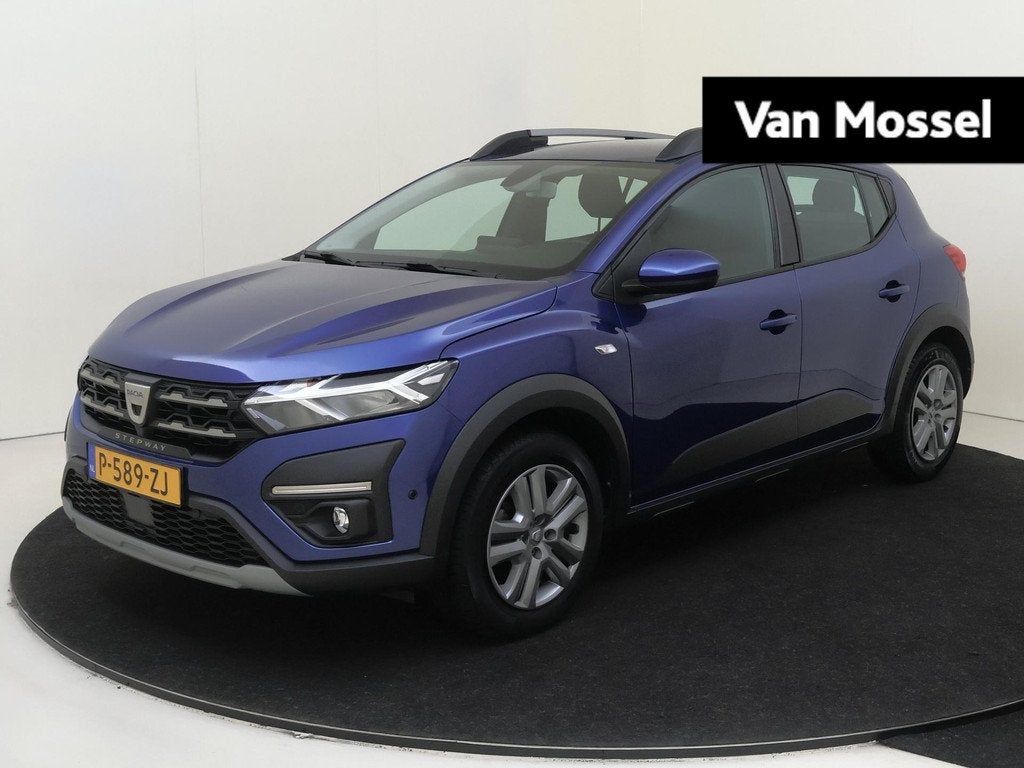 Dacia Sandero Stepway 1.0 TCe 90 Comfort | Pack Assist | air, Auto's, Dacia, 12 maanden, Stof, Euro 6, Blauw