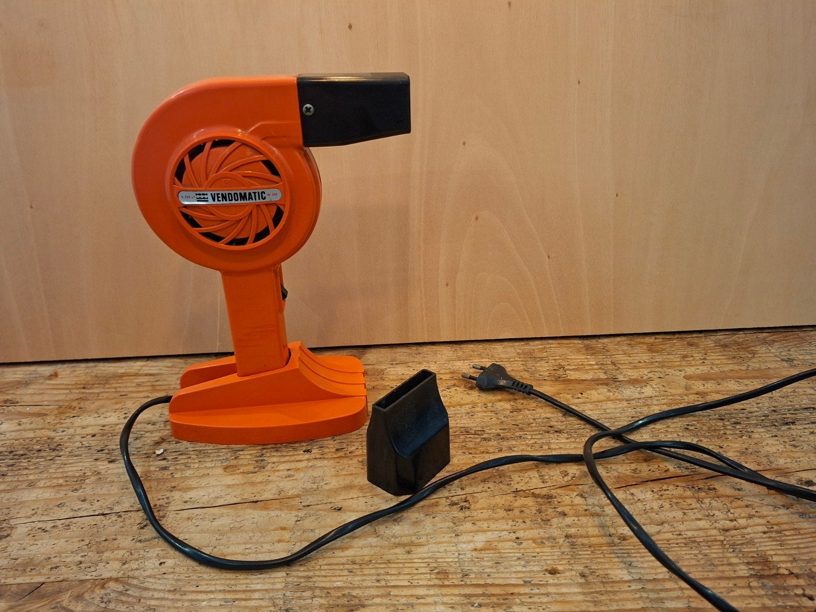 Vintage Vendomatic Föhn - Oranje Retro Haardroger, Ophalen of Verzenden, Gebruikt, Haarverzorging