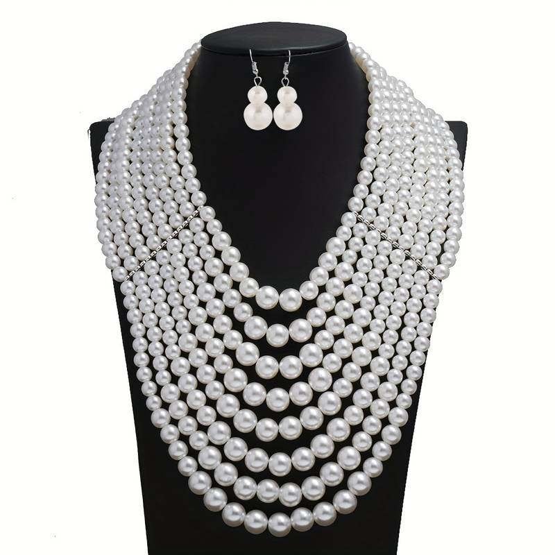 M19 wit parel extra grote halsketting. verstelbaar.........., Ophalen of Verzenden, Nieuw, Wit, Zilver