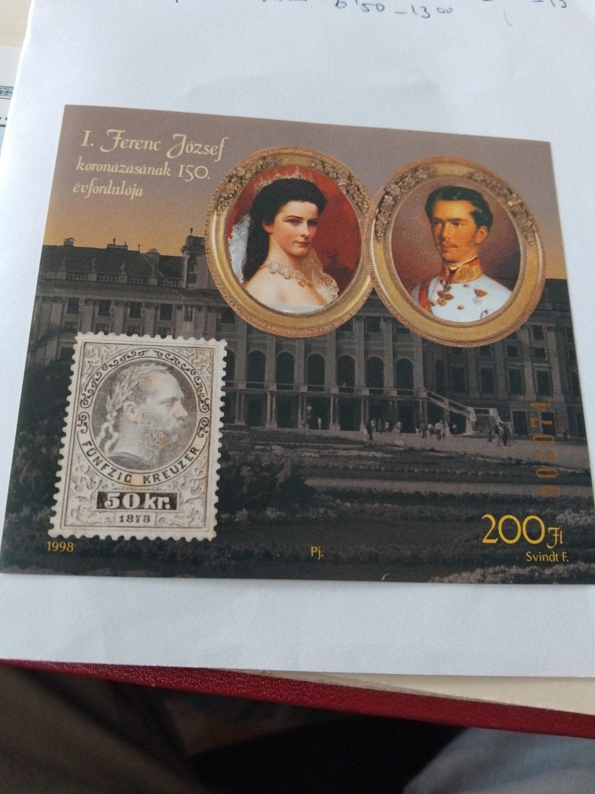 souvenirsvel.Hongarije Franz Kosef 1, Ophalen of Verzenden