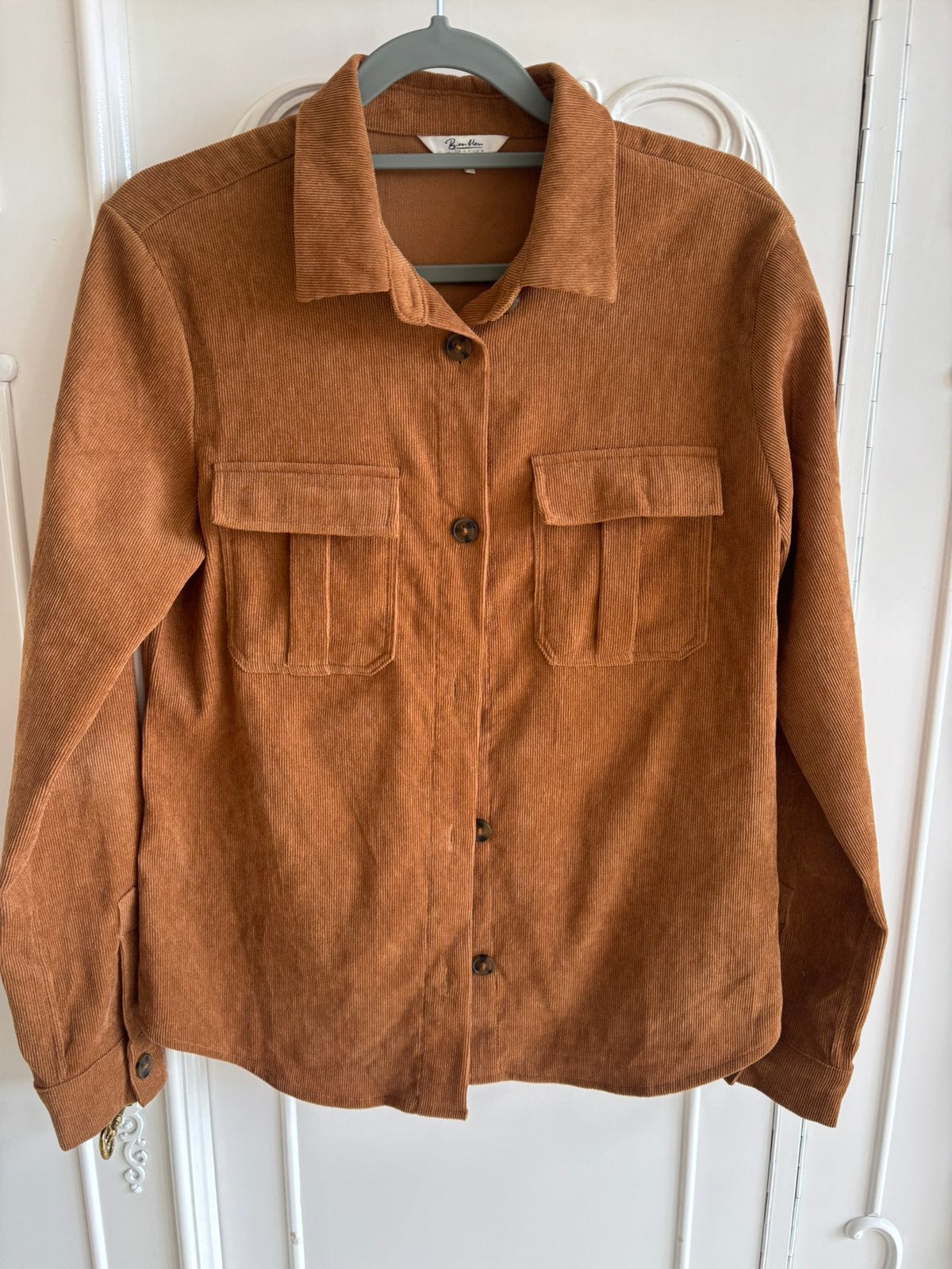 Nieuw cognac bruin blouse merk Bien Blue maat S, Kleding | Dames, Ophalen of Verzenden, Nieuw, Maat 36 (S), Overige kleuren