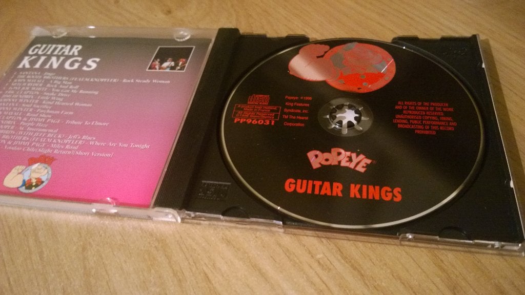 Guitar kings, jimi hendrix, mark knopfler, eric clapton, san, Ophalen, Gebruikt, Poprock, Verzamelalbum
