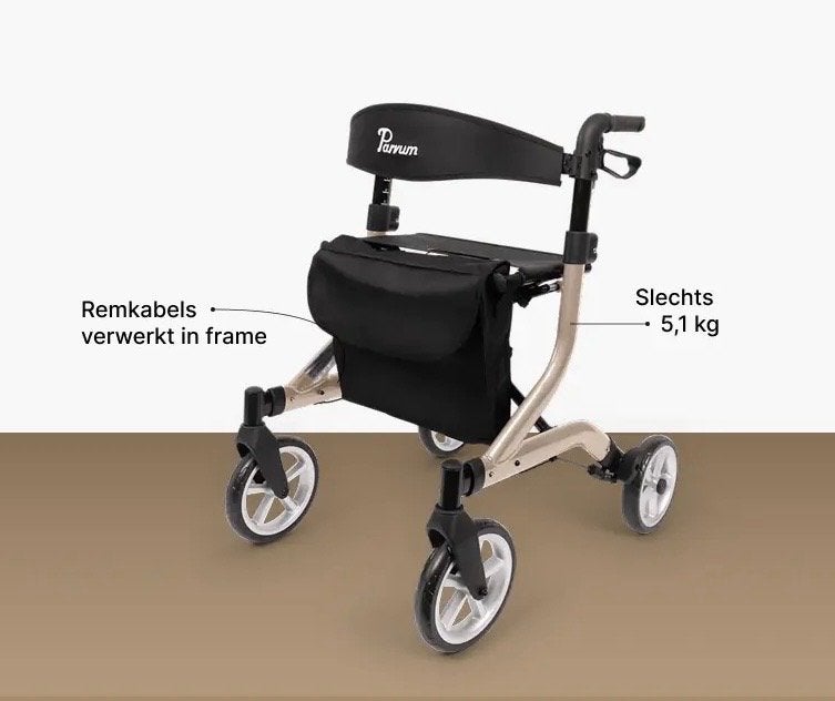 Parvum rollator, Diversen, Ophalen, Lichtgewicht, Zo goed als nieuw