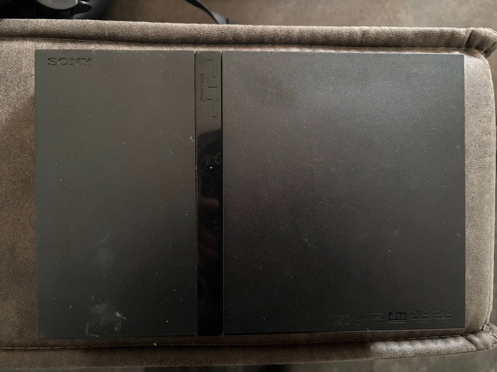 Sony PlayStation 2 Slim met controller, Gebruikt, Zwart, Ophalen of Verzenden, Met 1 controller