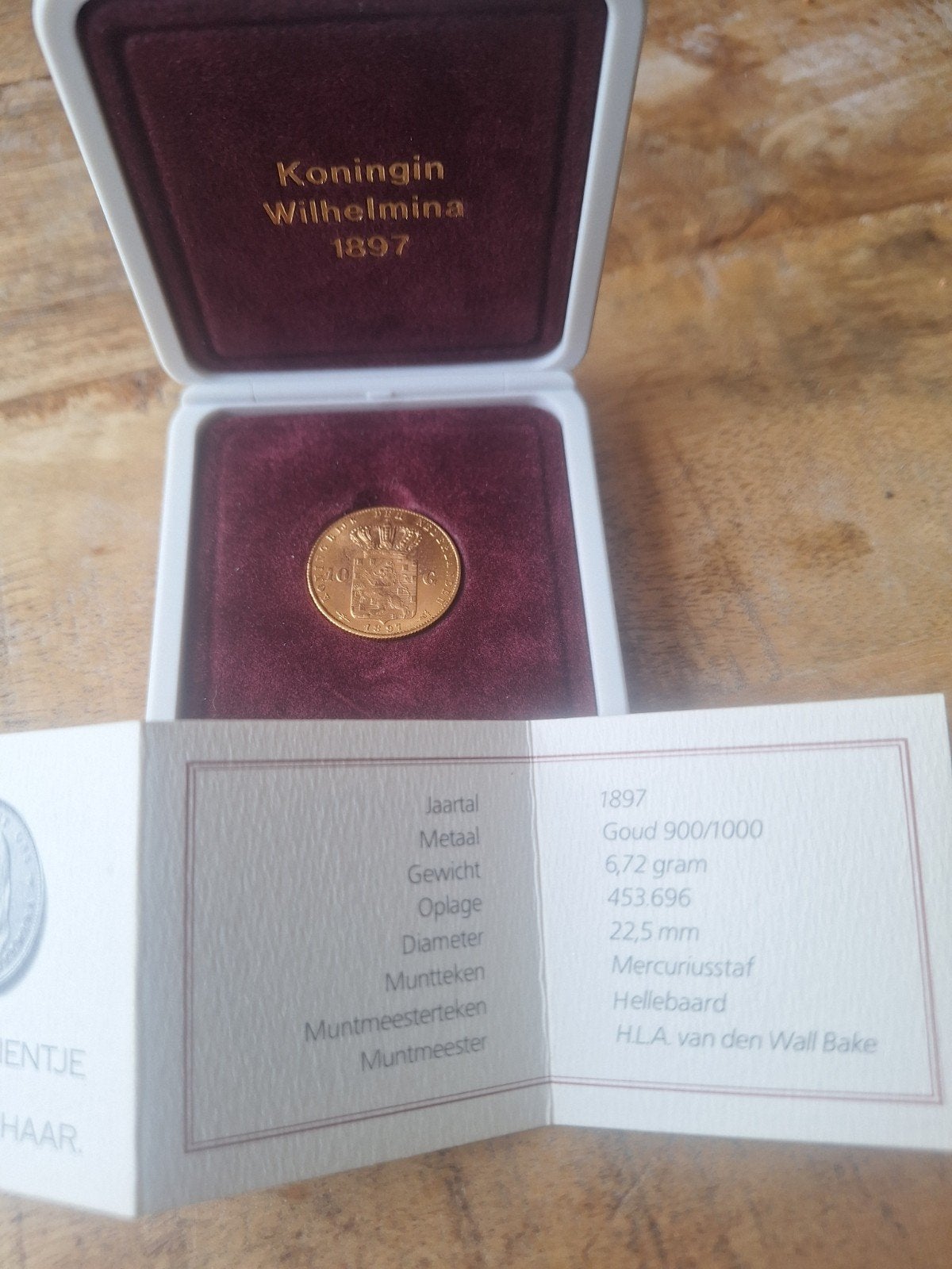 1897 Gouden 10 Gulden Koningin Wilhelmina 900/1000, Postzegels en Munten, Munten | Nederland, Ophalen of Verzenden, Koningin Wilhelmina