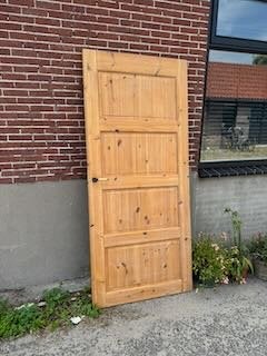 Grenen binnendeuren, Doe-het-zelf en Verbouw, Deuren en Horren, Ophalen, Gebruikt, 80 tot 100 cm, Binnendeur