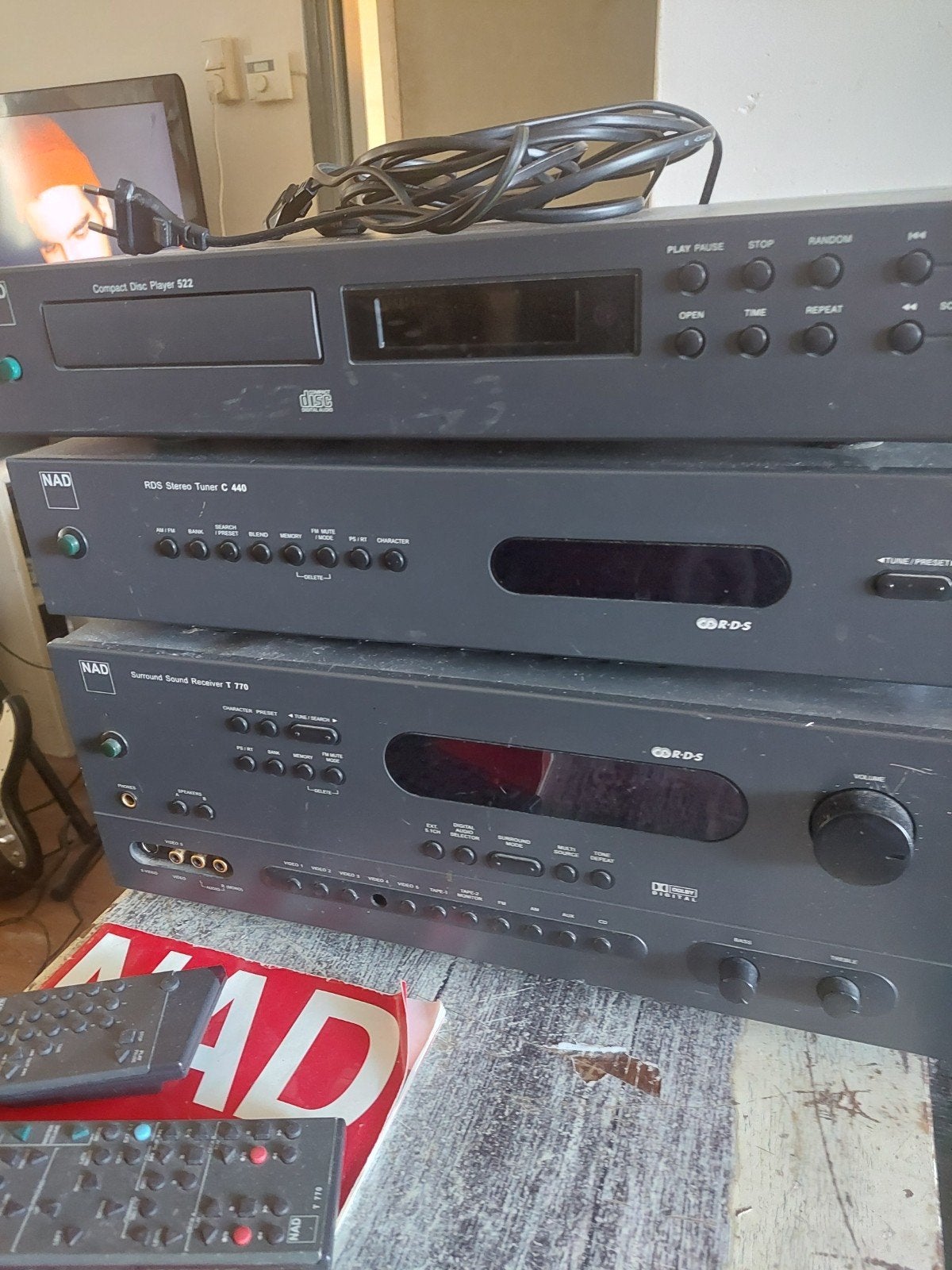 NAD Hifi Set: CD-speler, Tuner, Receiver (defect), Ophalen of Verzenden