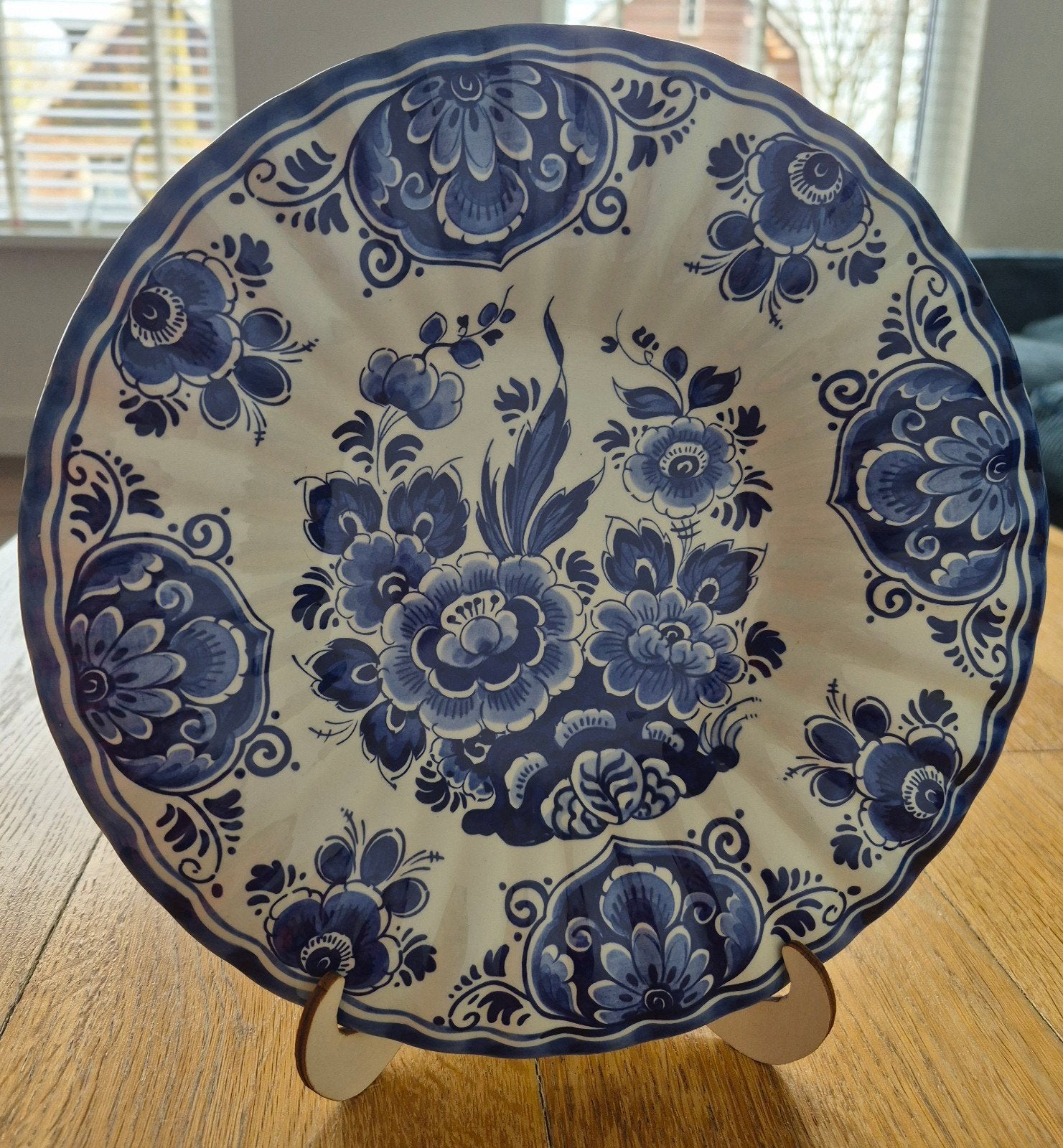 Delfts Blauw Wandbord - Handwerk Holland, Ophalen of Verzenden