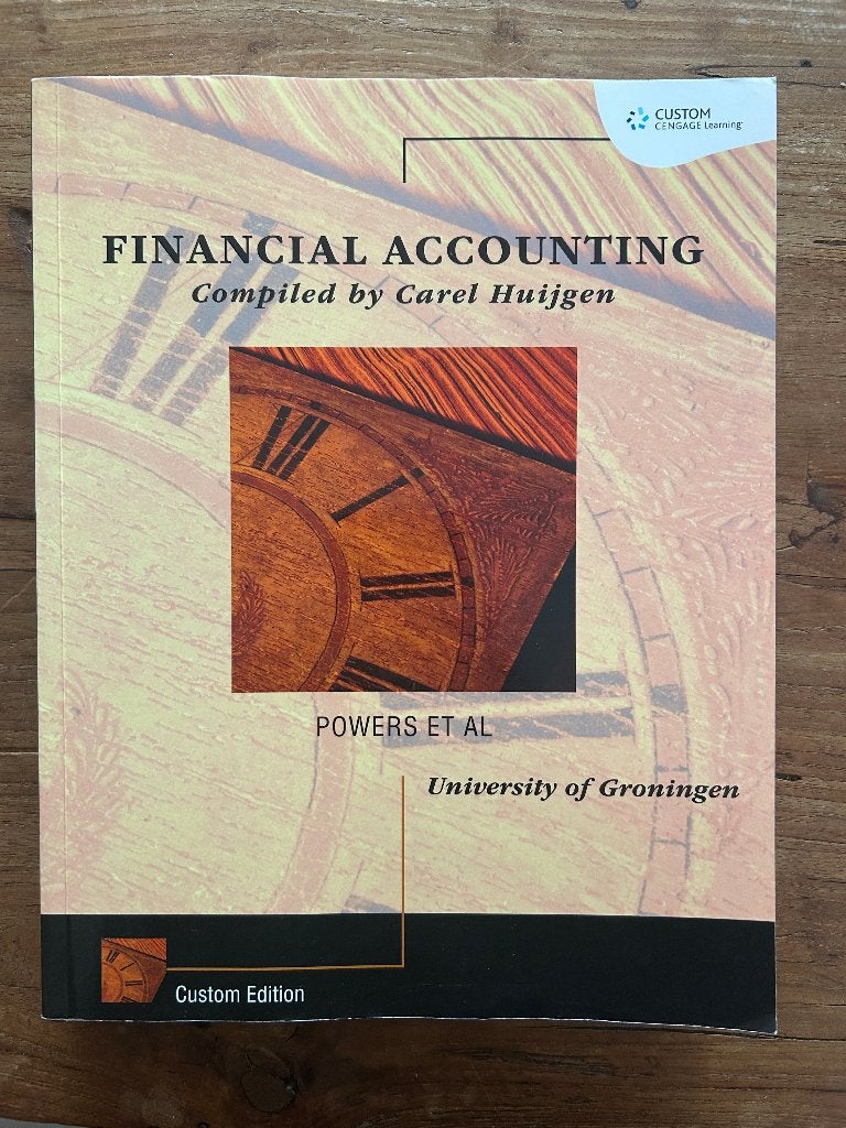 Financial Accounting [Custom Edition], Gelezen, Ophalen of Verzenden, WO, Cengage