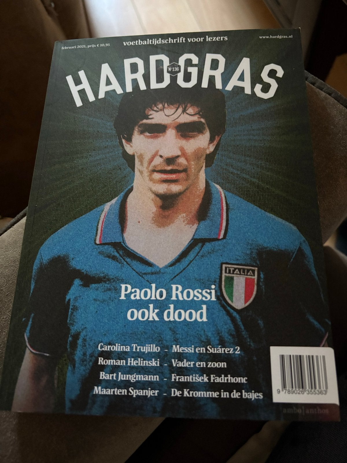 Hard Gras Voetbaltijdschrift - Februari 2021, nr. 136, Ophalen of Verzenden, Zo goed als nieuw, Sport en Vrije tijd