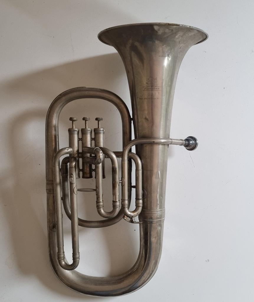 Vintage Lignatone B-mol (Bes) Bariton (64cm), Ophalen of Verzenden, Gebruikt, Euphonium of Tenortuba