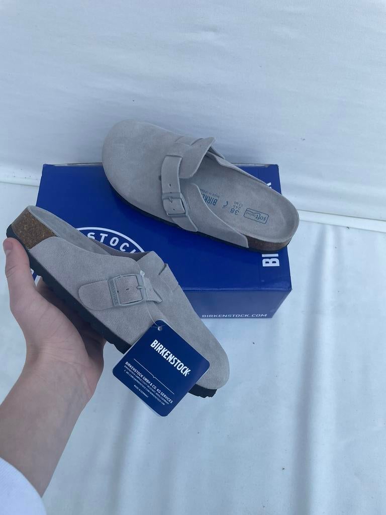 Birkenstock – Grijs – Maat 37, Verzenden, Instappers, Nieuw, Grijs
