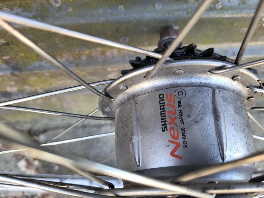 Achterwiel 28 inch met 8 versnellingen, Fietsen en Brommers, 51 tot 55 cm, Ophalen of Verzenden