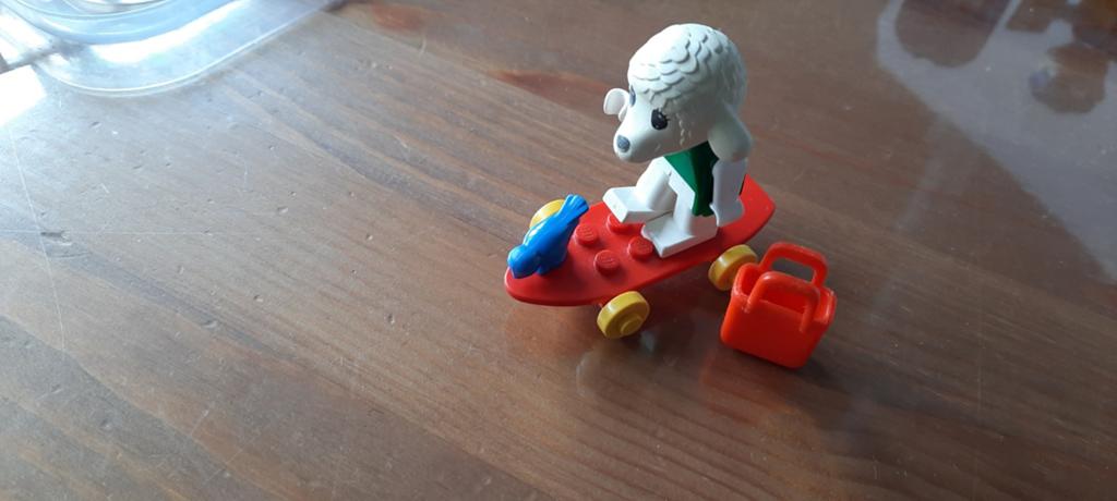 Lego Fabuland Schaap met Skateboard en Vogel, Gebruikt, Overige thema's, Lego, Ophalen of Verzenden