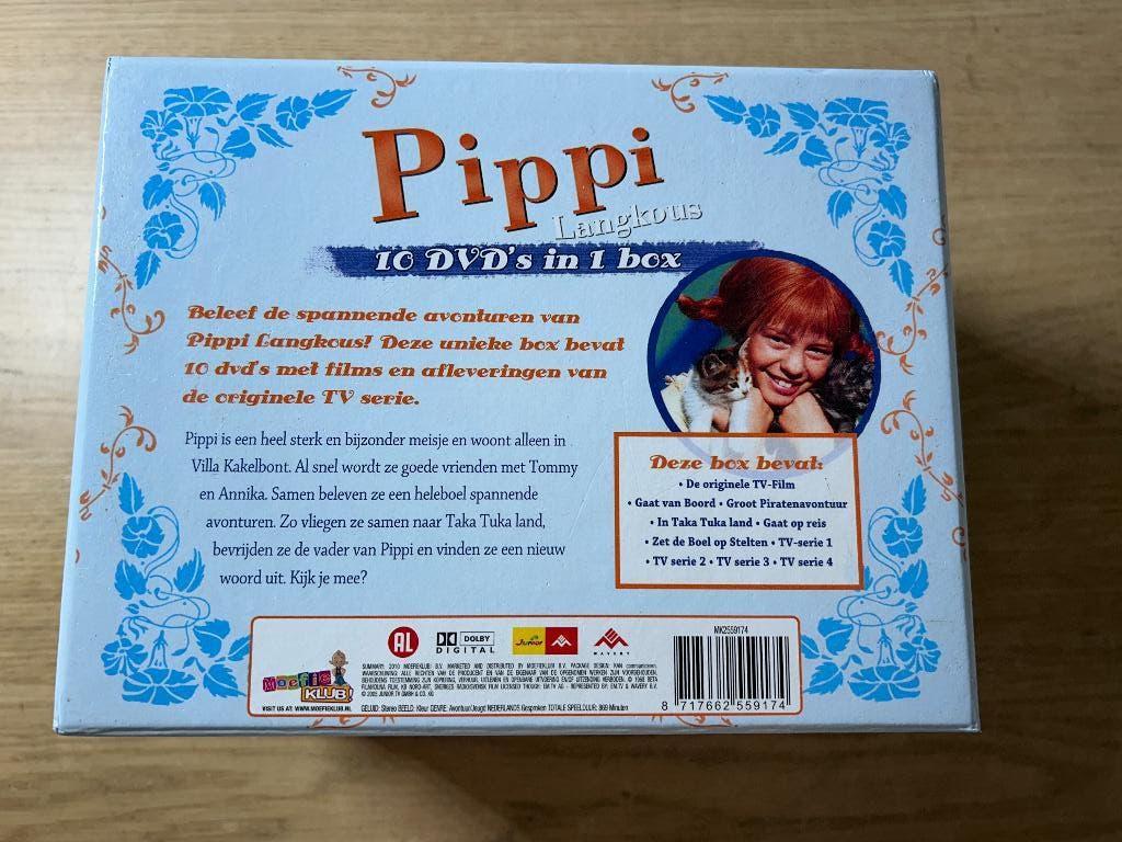DVD Pippi Langkous 10 dvd box, Alle leeftijden, Ophalen of Verzenden, Zo goed als nieuw