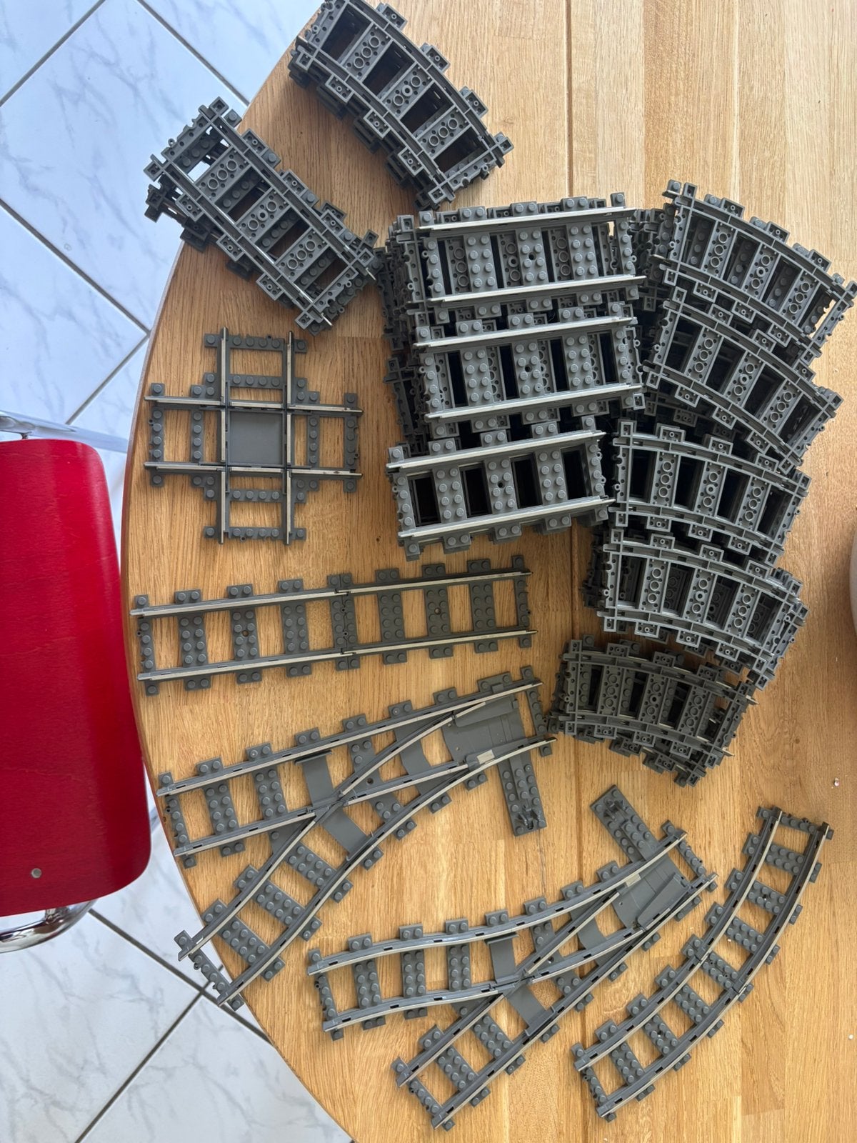 Lego 9v rails mix, Gebruikt, Overige thema's, Lego, Ophalen of Verzenden