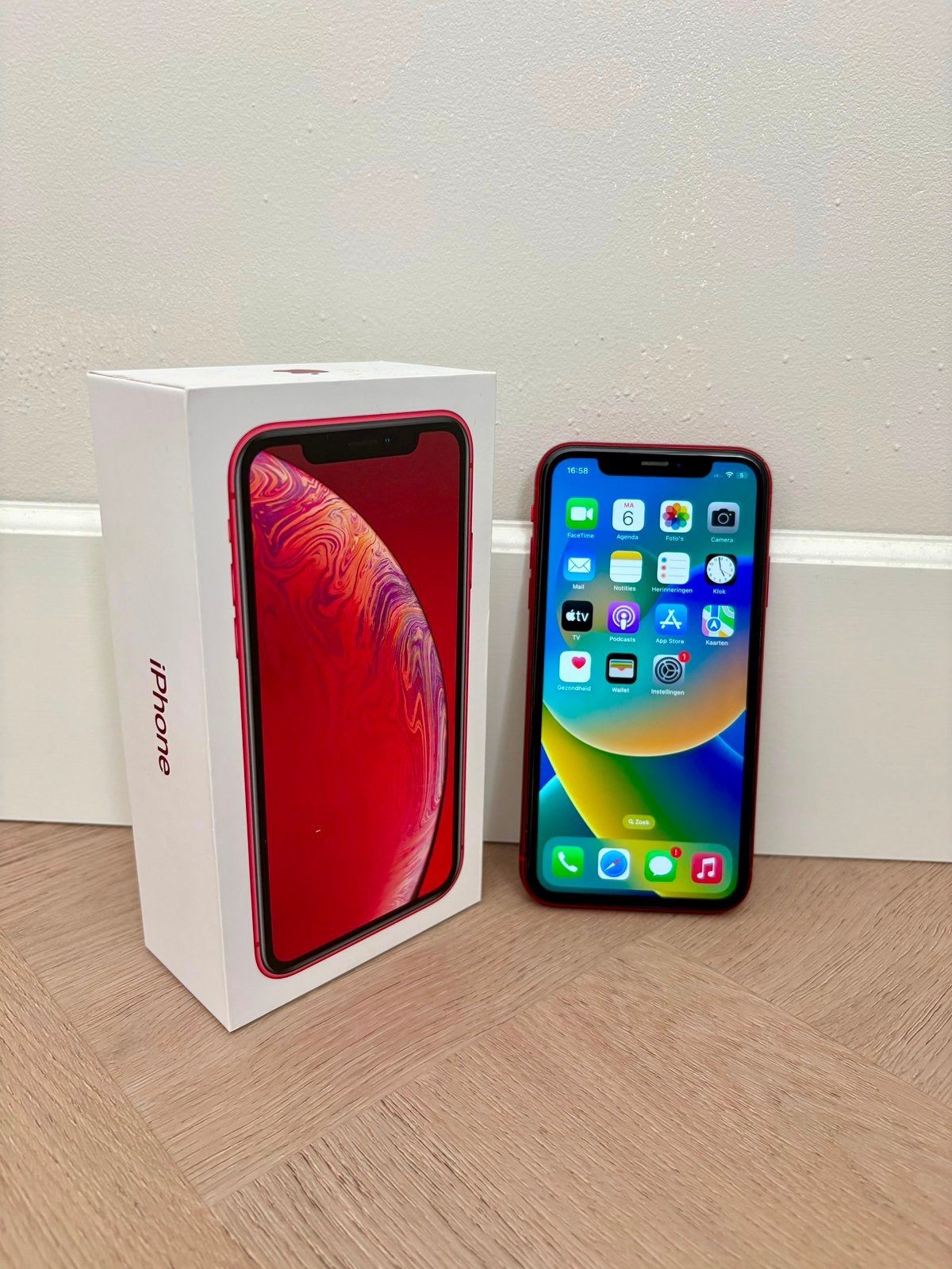 iPhone XR 128GB Red – Goed Werkend, Ophalen, Zo goed als nieuw, Rood, 128 GB
