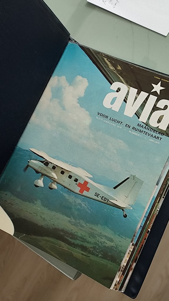Avia Maandblad - Jaargang 1976 t/m 1984, Verzamelen, Luchtvaart en Vliegtuigspotten, Ophalen, Gebruikt, Boek of Tijdschrift