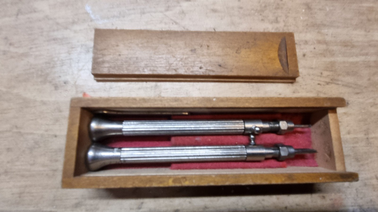 Vintage Horlogemakers Gereedschap Klemschroevendraaiers Set, Antiek en Kunst, Ophalen of Verzenden