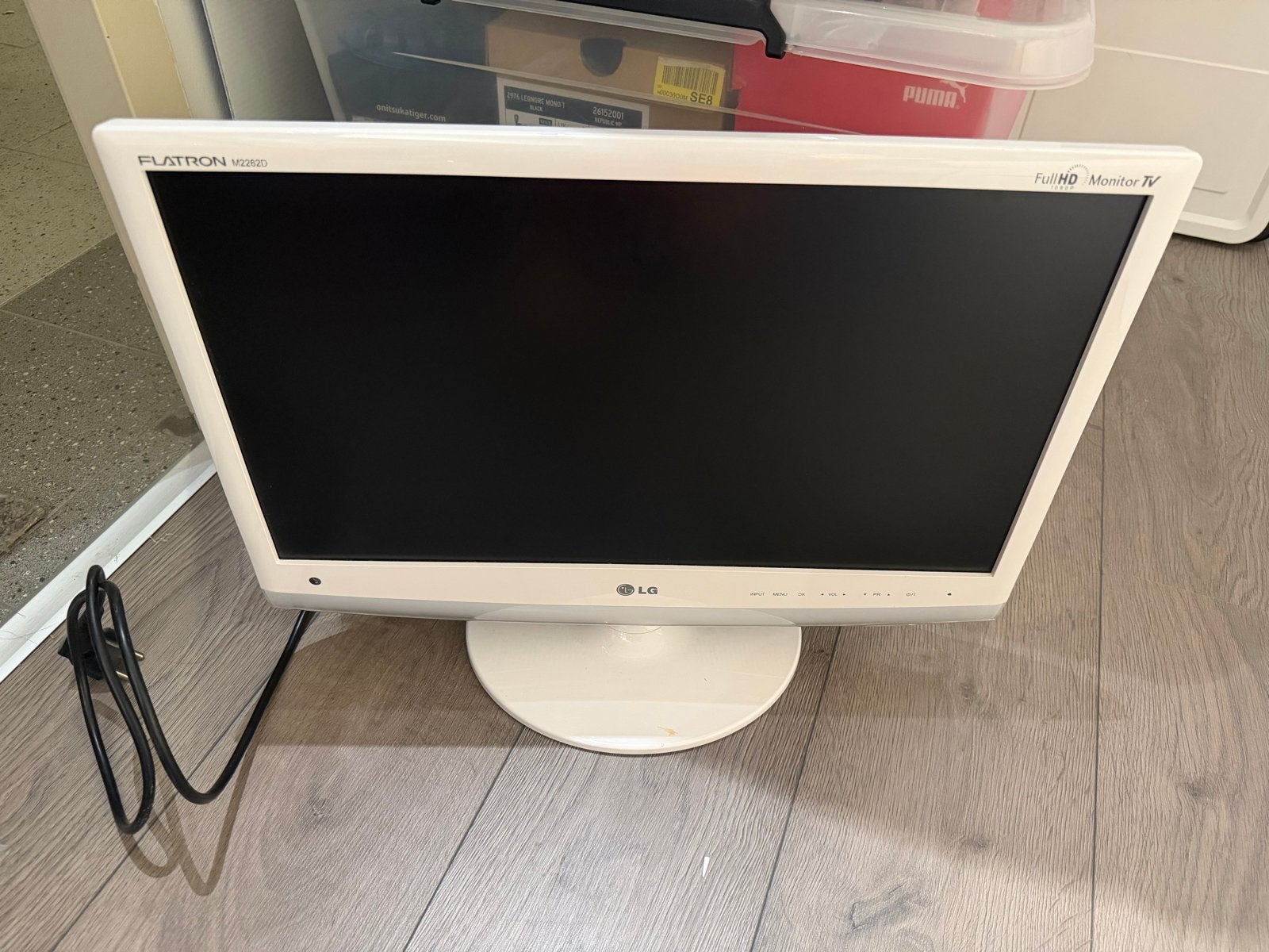 LG Flatron M2262D Full HD 1080p Monitor TV - Wit, Audio, Tv en Foto, 50 Hz, Ophalen of Verzenden, 40 tot 60 cm, LG